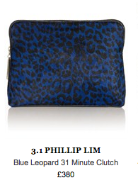 phillip lim leopard print clutch