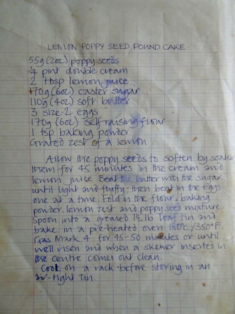 Lemon and Poppy Seed Cake Recipe